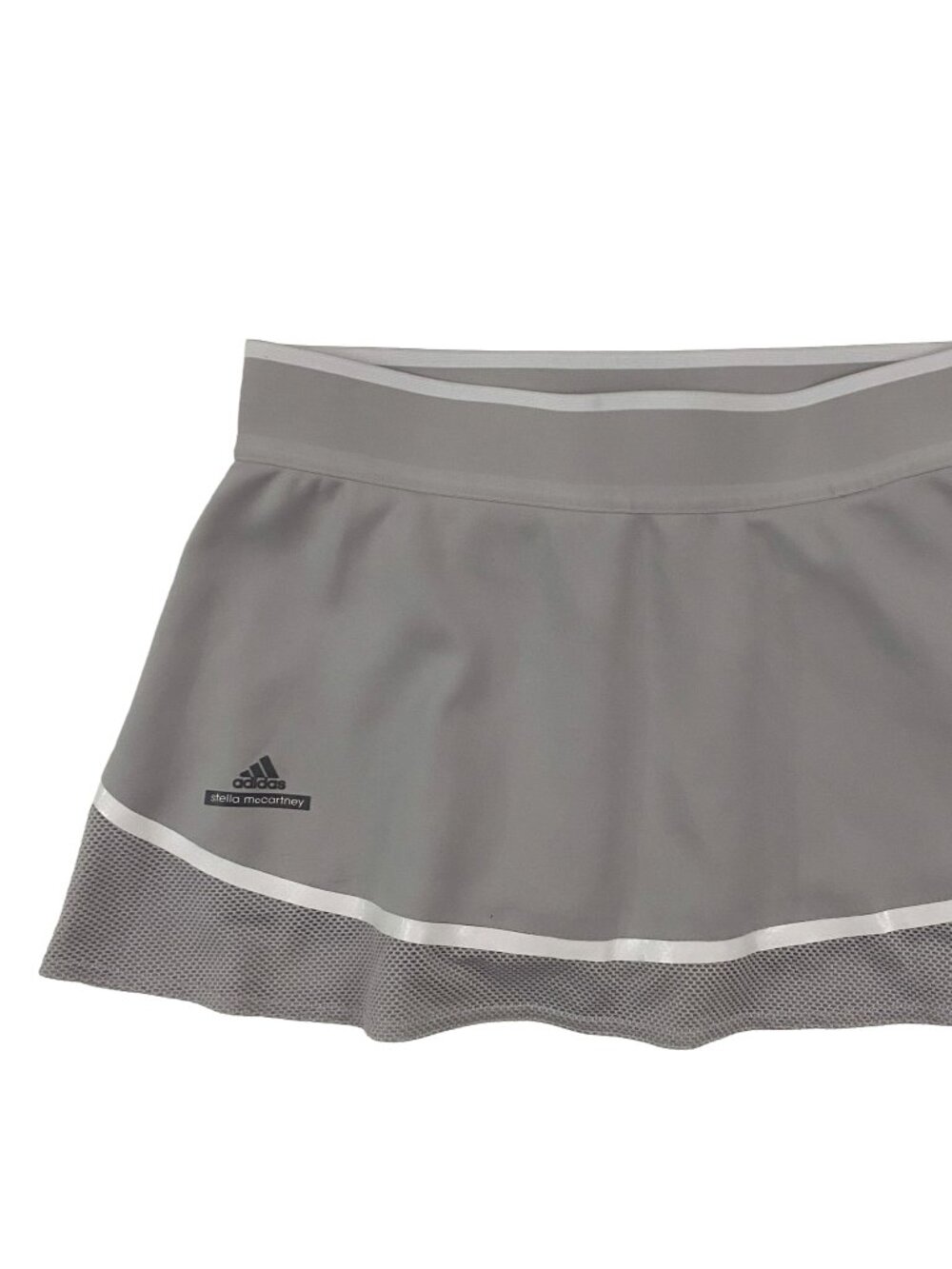 adidas x stella mccartney gray athletic mini skort